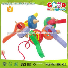 Hardwood Material Kindergarten Kids Spinning Toy